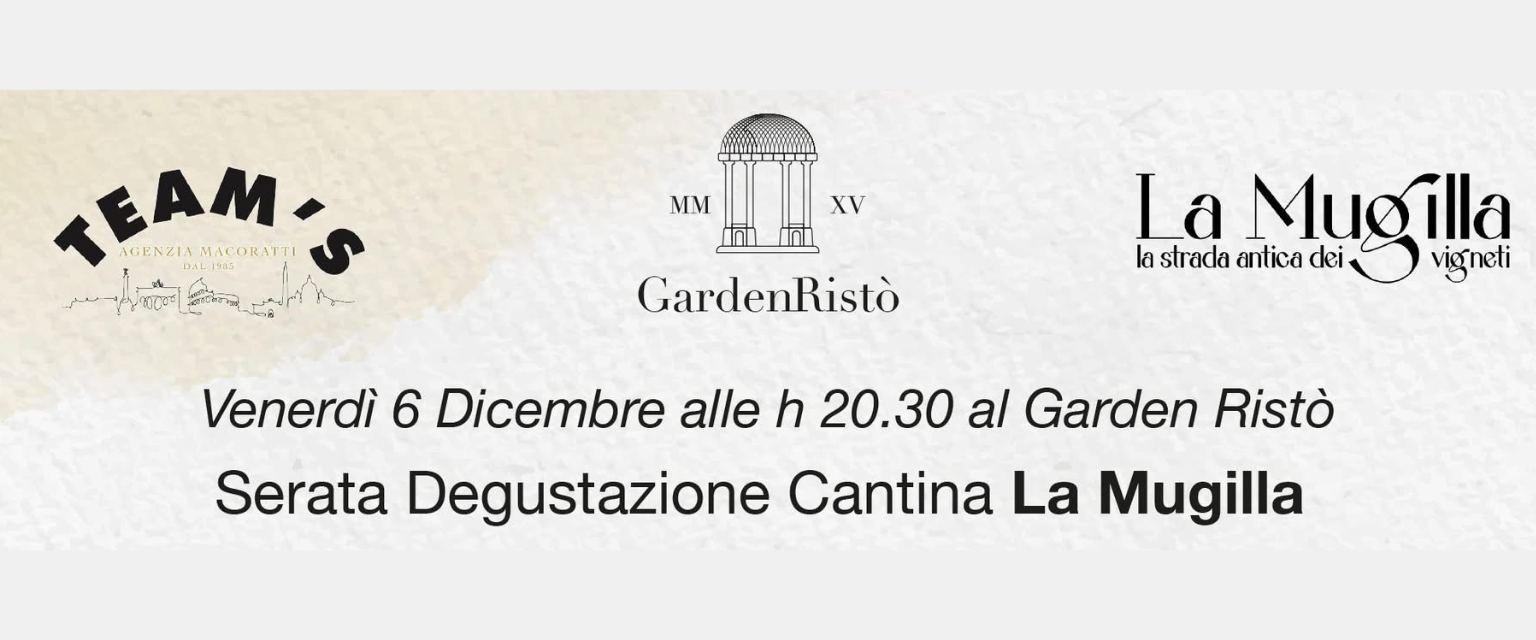 CENA DEGUSTAZIONE GARDEN RISTO’