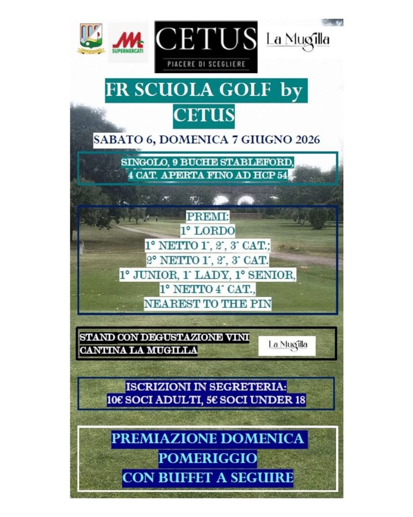 campo da golf Archi di Claudio Roma torneo giugno